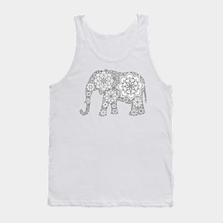 Henna elephant Tank Top